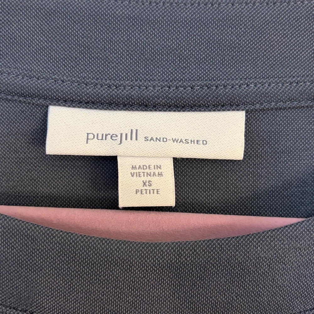 J. Jill Soft Blue Gray Long Sleeve Top - Picture 2 of 7